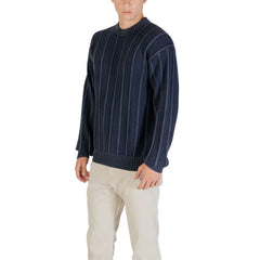 Hugo Boss Blaues Baumwoll-Sweatshirt