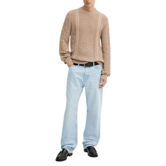 Tommy Hilfiger Jeans Beiges Sweatshirt aus recycelter Baumwolle