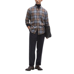 Barbour Hemd aus beiger Baumwolle mit Muster
