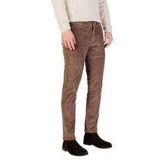Borghese Braune Freizeithose aus Baumwolle