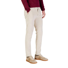 Borghese Beigefarbene Baumwollhose