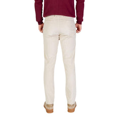Borghese Beigefarbene Baumwollhose