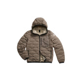 Blauer Brauner Polyester-Mantel