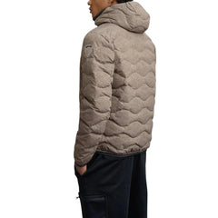 Blauer Brauner Polyester-Mantel