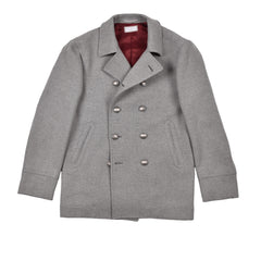 Brunello Cucinelli Grau Wollmantel