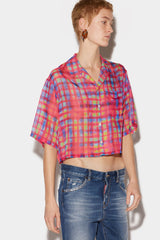 Dsquared² Multicolor Fibres Pattern Shirt