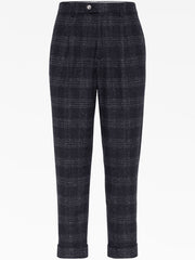 Brunello Cucinelli Gray Silk Casual Pants