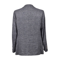 Brunello Cucinelli Blue Leather Blazer