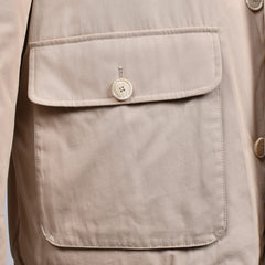 Brunello Cucinelli Beige Baumwolljacke in voller Länge