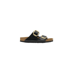 Birkenstock Schwarze Flache Sandalen aus Synthetik