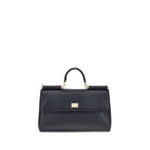 Dolce & Gabbana Handtasche aus schwarzem Kalbsleder Bos Taurus