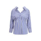 Givenchy Blauw Katoenen Patroonoverhemd