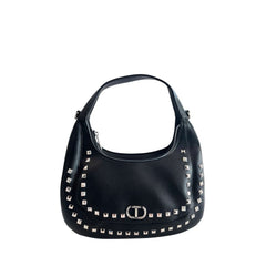 Twinset Damen Schultertasche aus schwarzem PU