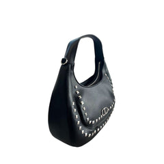 Twinset Damen Schultertasche aus schwarzem PU