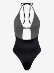 Rhude schwarzer Polyester-Badeanzug