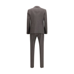 Dsquared² Gray Wool Two-Piece Suit