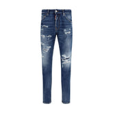 Dsquared² Blaue Slim Fit Jeans aus Baumwolle