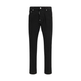 Dsquared² Schwarze Baumwoll-Slim-Fit-Jeans