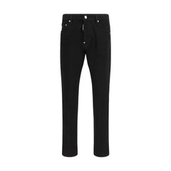 Dsquared² Schwarze Baumwoll-Slim-Fit-Jeans