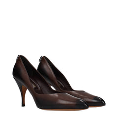 Miu Miu Braune Leder High Heels