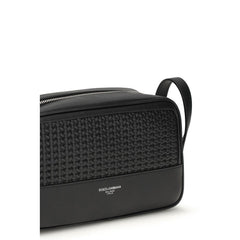 Dolce & Gabbana Black Calf Leather Bos Taurus Other Accessories
