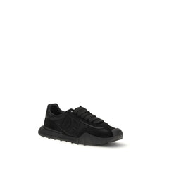 Dolce & Gabbana Schwarze Athletische Sneakers aus Kalbsleder