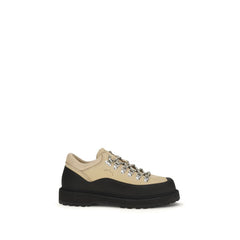 Diemme Beige Kalbsleder Bos Taurus Schnürstiefel