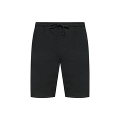Lyle & Scott Black Cotton Bermuda Shorts
