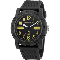 NAUTICA Black Synthetic Sport Watch