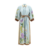 Alemais Multicolor Linen Casual Dress