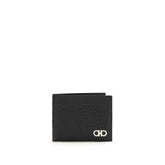 Ferragamo Black Calf Leather Bos Taurus Wallet