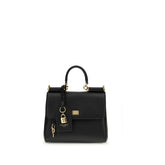 Dolce & Gabbana Handtasche aus schwarzem Kalbsleder Bos Taurus