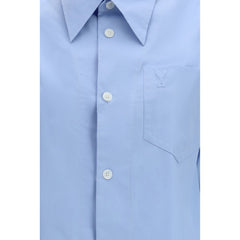 Ami Paris Blue Cotton Dress Shirt