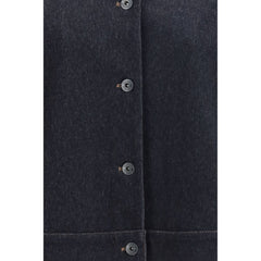 Max Mara Pure Blue Cotton Denim Jacket