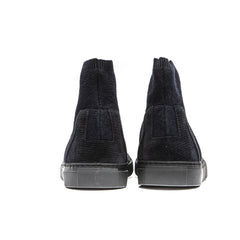 Mr&Mrs Italy Blaue Leder-Damenstiefelette