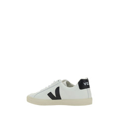 Veja White Calf Leather Bos Taurus Sneakers