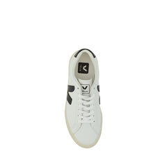 Veja White Calf Leather Bos Taurus Low Top Sneakers