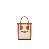 Balmain Brown Cotton Tote Bag