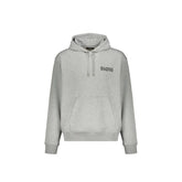 Balmain Gray Cotton Hoodie
