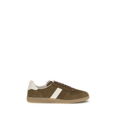 Tom Ford Braune Kalbsleder-Sneaker aus Bos Taurus mit niedrigem Schaft