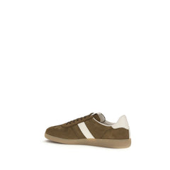 Tom Ford Braune Kalbsleder-Sneaker aus Bos Taurus mit niedrigem Schaft