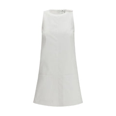 Courrèges Weißes Baumwoll-Freizeitkleid