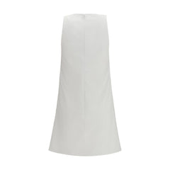 Courrèges Weißes Baumwoll-Freizeitkleid