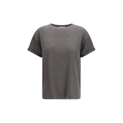 Brunello Cucinelli Grau Nylon T-Shirt