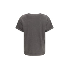 Brunello Cucinelli Grau Nylon T-Shirt