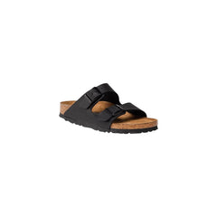 Birkenstock Schwarze Flache Sandalen aus Synthetik