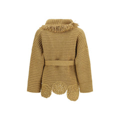 Alanui Gold Polyester Cardigan