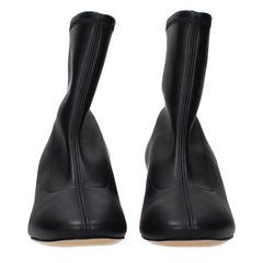 Casadei Black Leather Ankle Boots