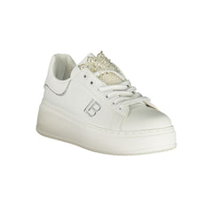 Laura Biagiotti Bianco Polyurethan Damen Sneaker
