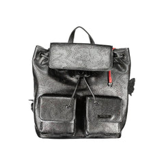 Desigual Schwarzer Damen-Mini-Rucksack aus Polyurethan